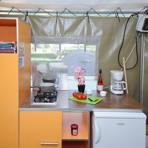 Bungalowzelt 4 personen - BUNGALOW TOILÉ SIMPLY - ohne Sanitäranlagen 20 qm