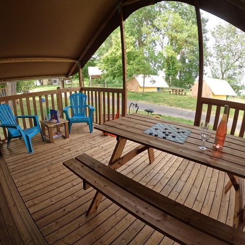 Canvas bungalow 5 persons - Loire Valley Lodge