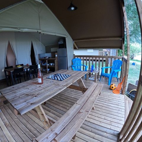 Canvas bungalow 5 persons - Loire Valley Lodge