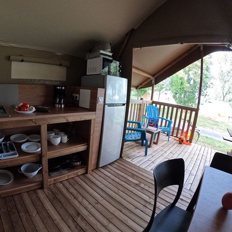 Canvas bungalow 5 persons - Loire Valley Lodge