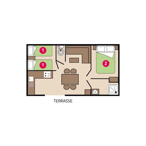 CASA MOBILE 4 persone - Bahia 4 persone