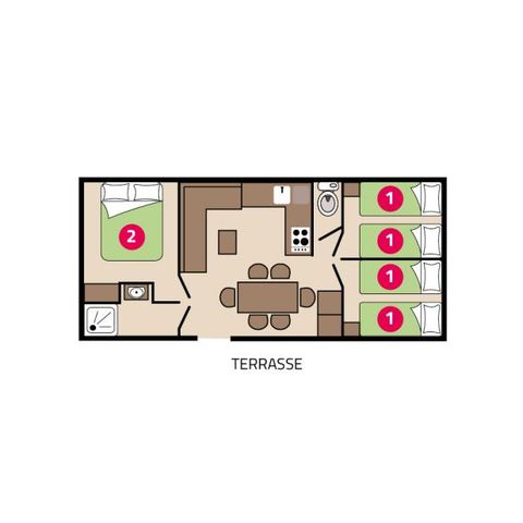BUNGALOW 6 personnes - Famille Clim
