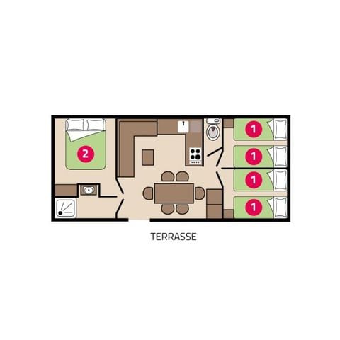 MOBILE HOME 6 people - Clim Family