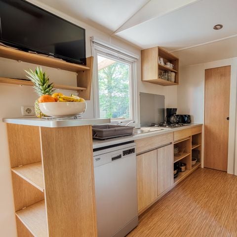 Mobilhome 6 personnes - Cottage Privilège - 2 chambres - TV - Lave-vaisselle