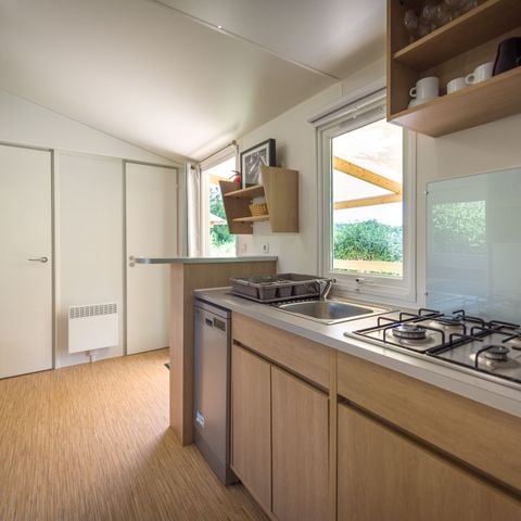 Mobilhome 6 personnes - Cottage Privilège - 2 chambres - TV - Lave-vaisselle
