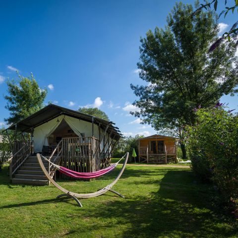 Tenda 5 persone - Tente Insolite Premium Safari 2 bd. - Con servizi igienici