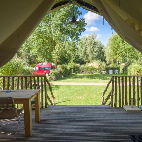Tenda 5 persone - Tente Insolite Premium Safari 2 bd. - Con servizi igienici