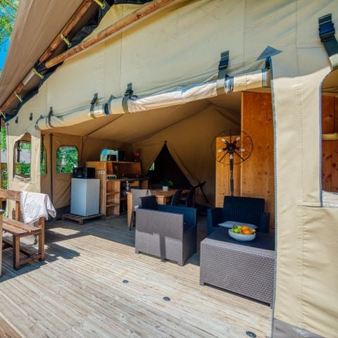 Tente 5 personnes - Insolite Premium Safari - 2 chambres - Avec sanitaires