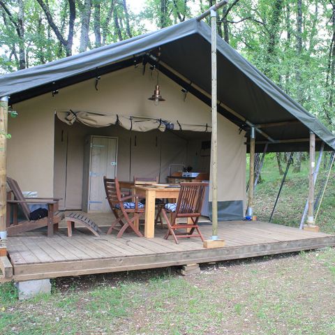 Tenda 5 persone - Tente Insolite Nature Confort Lodge 2 camere da letto - Senza servizi igienici