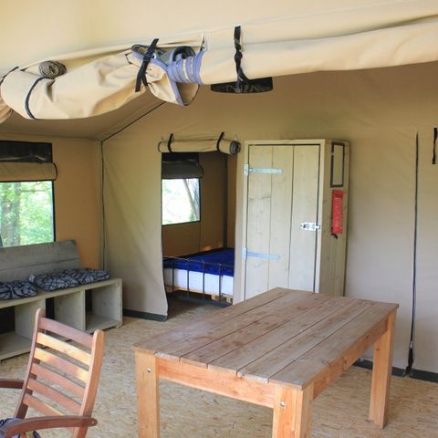 Tenda 5 persone - Tente Insolite Nature Confort Lodge 2 camere da letto - Senza servizi igienici