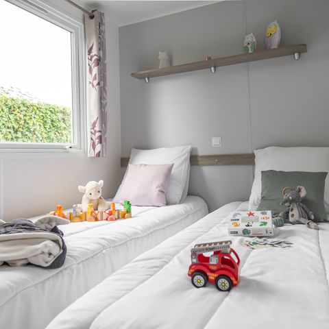 Stacaravan 6 personen - Cottage Confort 32m² - 3 kamers + televisie