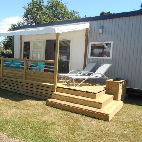 Stacaravan 4 personen - Cottage Prestige VIP 40m² - 2 kamers + televisie + Terras