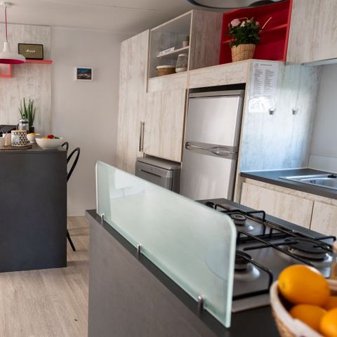 CASA MOBILE 4 persone - Cottage Prestige VIP 40m² - 2 camere da letto + televisione + terrazza