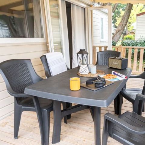 Stacaravan 6 personen - Cottage Premium 3 slaapkamers + TV + Terras