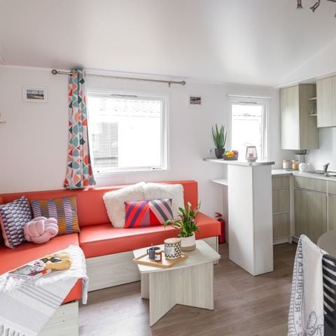 Stacaravan 8 personen - Cottage Premium 40m² - 4 Slaapkamers + Televisie + Terras