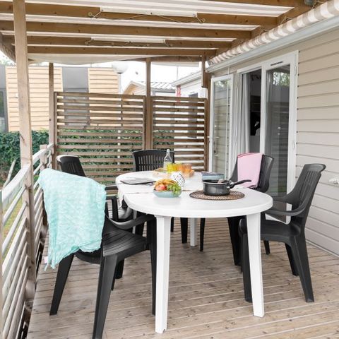 Mobilheim 8 Personen - Cottage Premium 40m² - 4 Zimmer + Fernseher + Terrasse