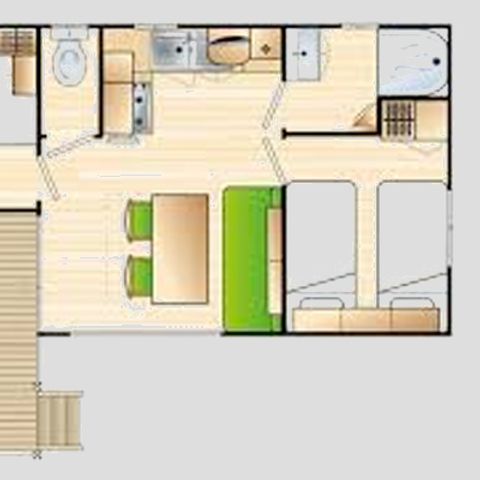 Stacaravan 4 personen - LOGGIA CONFORT