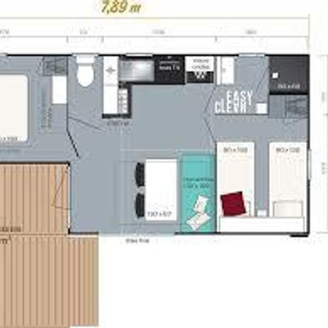 Mobilheim 4 Personen - LOGGIA CONFORT