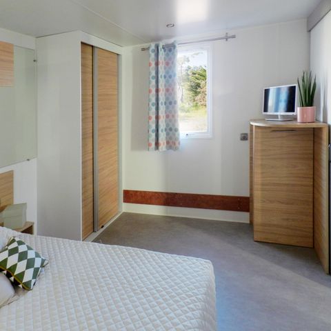Stacaravan 4 personen - PMR Confort 34 m² (2 slaapkamers) + overdekt terras