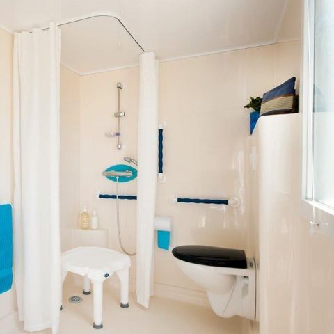 Stacaravan 4 personen - PMR Confort 34 m² (2 slaapkamers) + overdekt terras