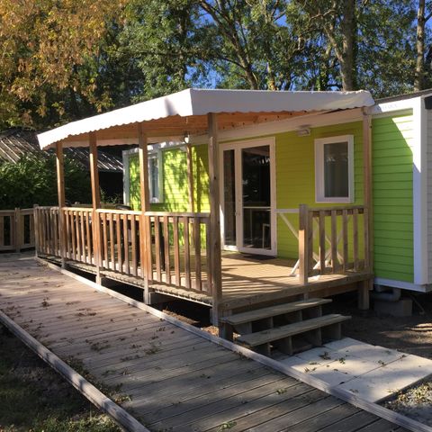 MOBILHOME 4 personas - PMR Confort 34 m² (2 habitaciones) + terraza cubierta