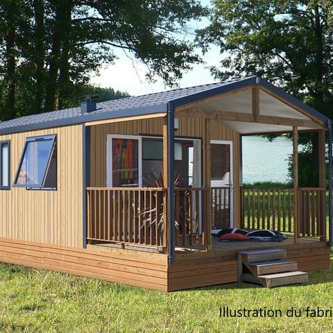 Stacaravan 4 personen - NIEUW // Bergamo Comfort Stacaravan 32 m² (2 slaapkamers) + Terras