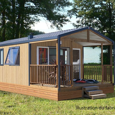 Stacaravan 4 personen - NIEUW // Bergamo Comfort Stacaravan 32 m² (2 slaapkamers) + Terras