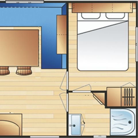 MOBILHOME 6 personas - FORET 3 dormitorios