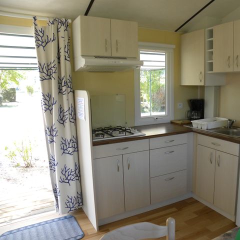 Mobilheim 4 Personen - CHESNAIE 27m² / 2 Zimmer - überdachte Terrasse 4 Pers.