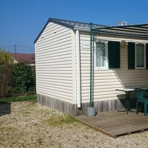 Mobilheim 4 Personen - VALAUDRAN 27m² / 2 Zimmer - Überdachte Terrasse