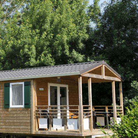 Mobilhome 4 personas - Estándar 2 habitaciones 25m² + terraza integrada