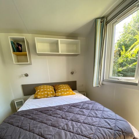 Mobilheim 6 personen - Homeflower Premium 3 Schlafzimmer 30.5m² + Halbüberdachte Terrasse + TV + LV