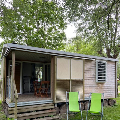 Mobilhome 2 personnes - Mobil home Standard 1 chambre 18m² + Terrasse non couverte + TV