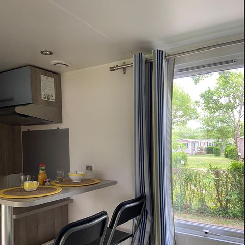 Mobilhome 2 personnes - Mobil home Standard 1 chambre 18m² + Terrasse non couverte + TV