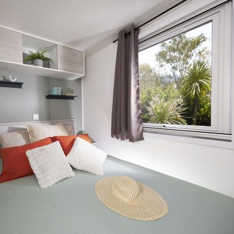 Mobilhome 8 personnes - Mobil home Premium 4 chambres 40m² + Terrasse semi-couverte + TV + LV