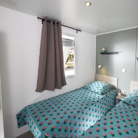 Mobilhome 8 personnes - Mobil home Premium 4 chambres 40m² + Terrasse semi-couverte + TV + LV