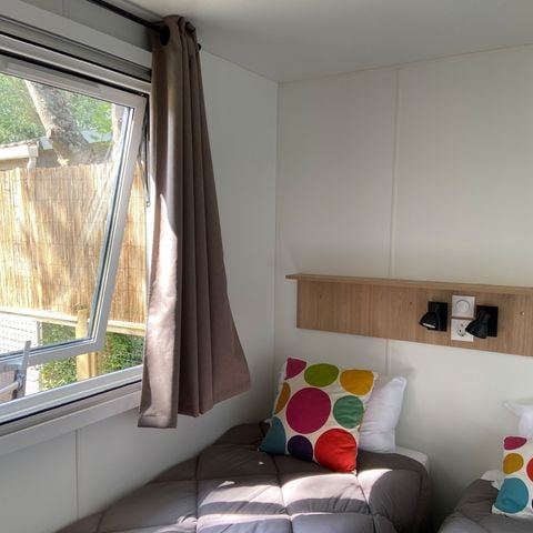 Mobilheim 6 personen - NEW // Homeflower Premium 3 Zimmer 35m² + Halbüberdachte Terrasse + LV