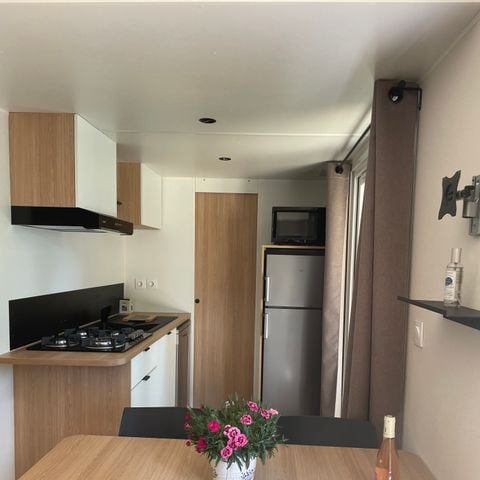 MOBILHOME 4 personnes - NEW // Homeflower Premium 2 chambres 29m² + Terrasse semi-couverte + LV + TV