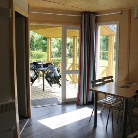 Chalet 4 Personen - Chalet Confort PMR 2 Zimmer 35m² + Integrierte Terrasse + TV