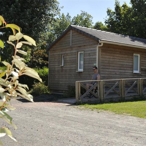 Chalet 4 Personen - Chalet Confort PMR 2 Zimmer 35m² + Integrierte Terrasse + TV