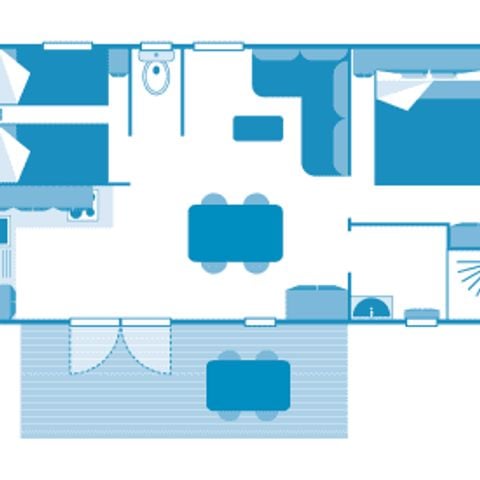 MOBILHOME 4 personas - Cabaña 4p 2bed ****