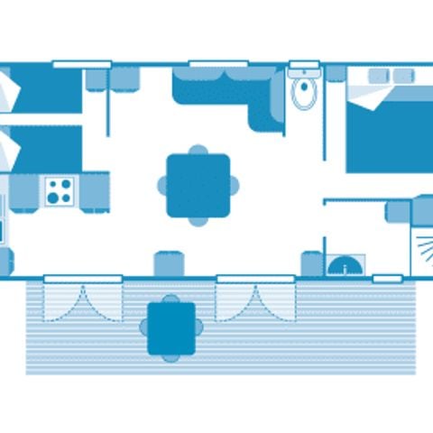 MOBILHOME 4 personas - Cottage COLIBRI 4p 2bed PREMIUM