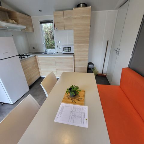 Mobilhome 5 personnes - Ohara - 29 m² - 2 chambres (2 adultes max / ou familles)