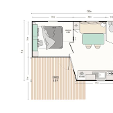 CASA MOBILE 4 persone - Loggia 2026 - 27 m² - 2 camere da letto (massimo 2 adulti o una famiglia)