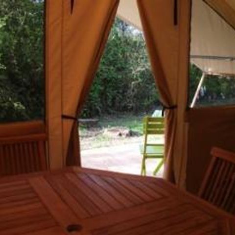 TENTE TOILE ET BOIS 4 personnes - CABATENTE Sans sanitaires