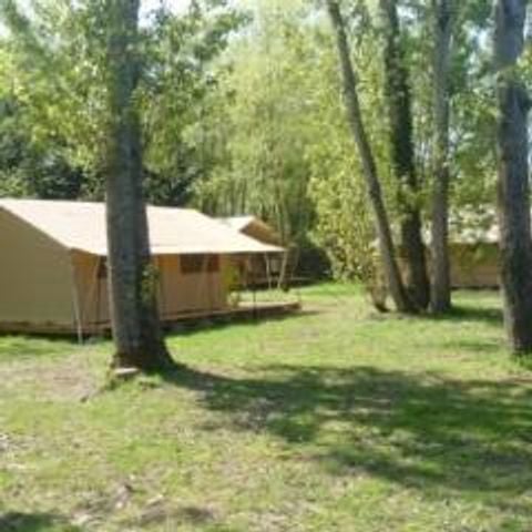 TENTE TOILE ET BOIS 4 personnes - CABATENTE Sans sanitaires