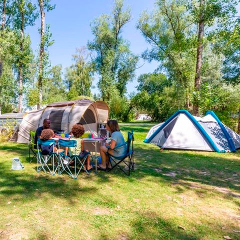 EMPLACEMENT - Emplacement NATURE : emplacement de 100 m2 avec 1 véhicule et tente / Caravane / Camping-Car