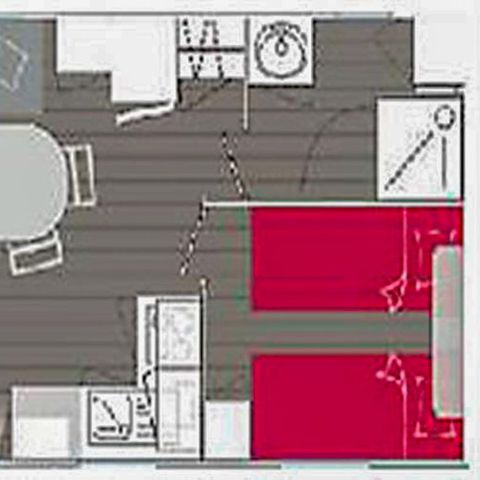 Mobile home 4 persons - Corsaire - 2 bedrooms