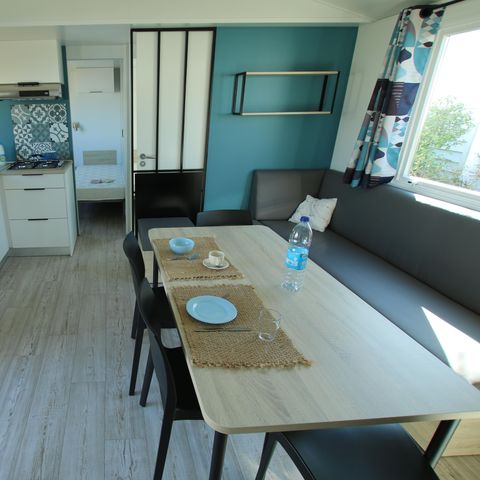 Mobilheim 6 Personen - Familiär - 3 Schlafzimmer - Pergola