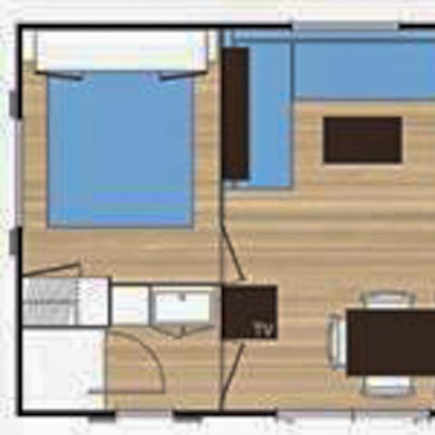 Mobile home 6 persons - Family - 3 bedrooms - Pergola